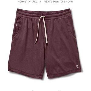 Vuori Men’s Ponto Short. NWT